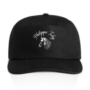 Philippa Toby logo cap black front