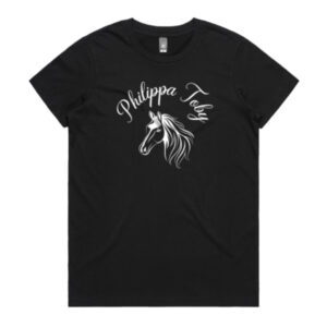 Philippa Toby Logo T-Shirt B&W Front
